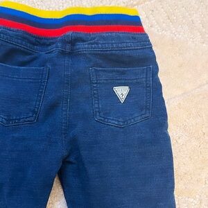 Guess Jean jegging pants colorful striped band logo on back pocket